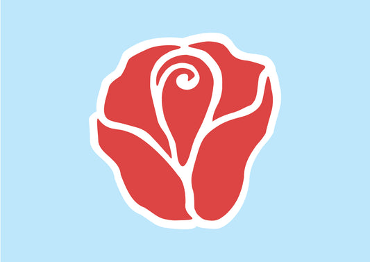 Red Rose Sticker